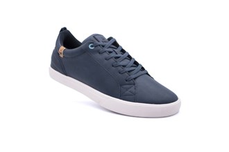 Cannon Womens Vegan Leather Shoes Blue Night